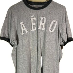 Gray Aéropostale T-Shirt with Black Trim